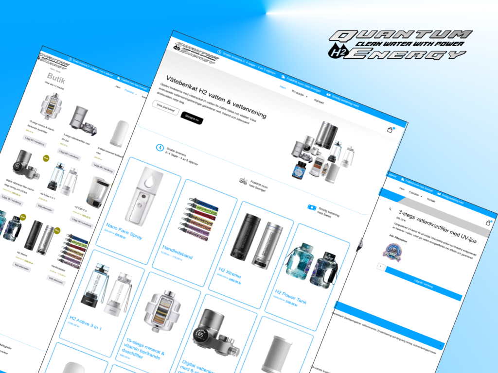 Custom WordPress Website – Quantum Energy